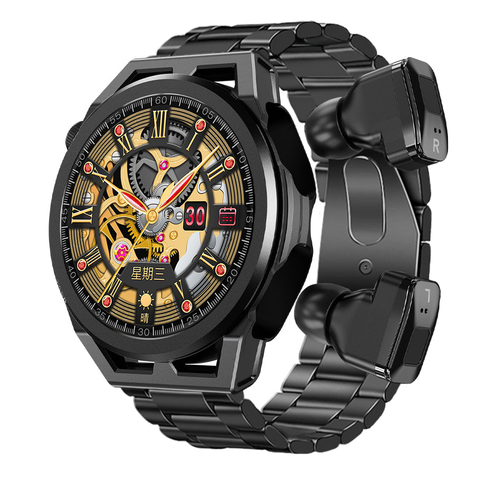 N18 smart watch TWS two in one Bluetooth local playback NFC heart rate and blood pressure health monitoring - V.I.P Digital Presence