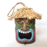 Ghost face tree face ashtray bird feeder candle holder hanging on tree ornament - V.I.P Digital Presence