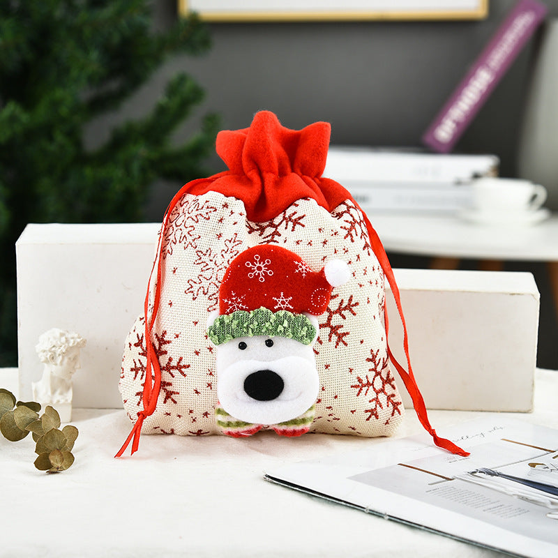 Christmas tote bag gift apple bag Christmas decoration 3D gift bag printed gift bag - V.I.P Digital Presence