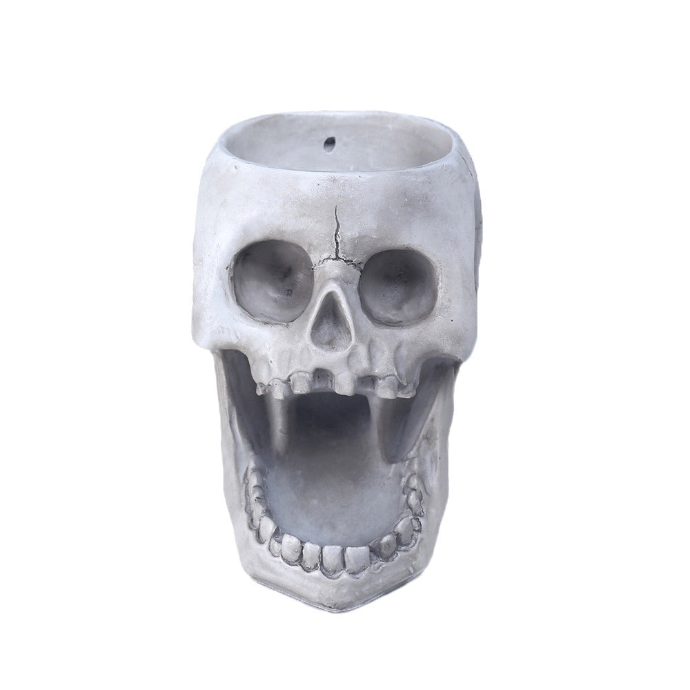 The resin three-dimensional skull feeder base can hang an automatic animal feeder - V.I.P Digital Presence