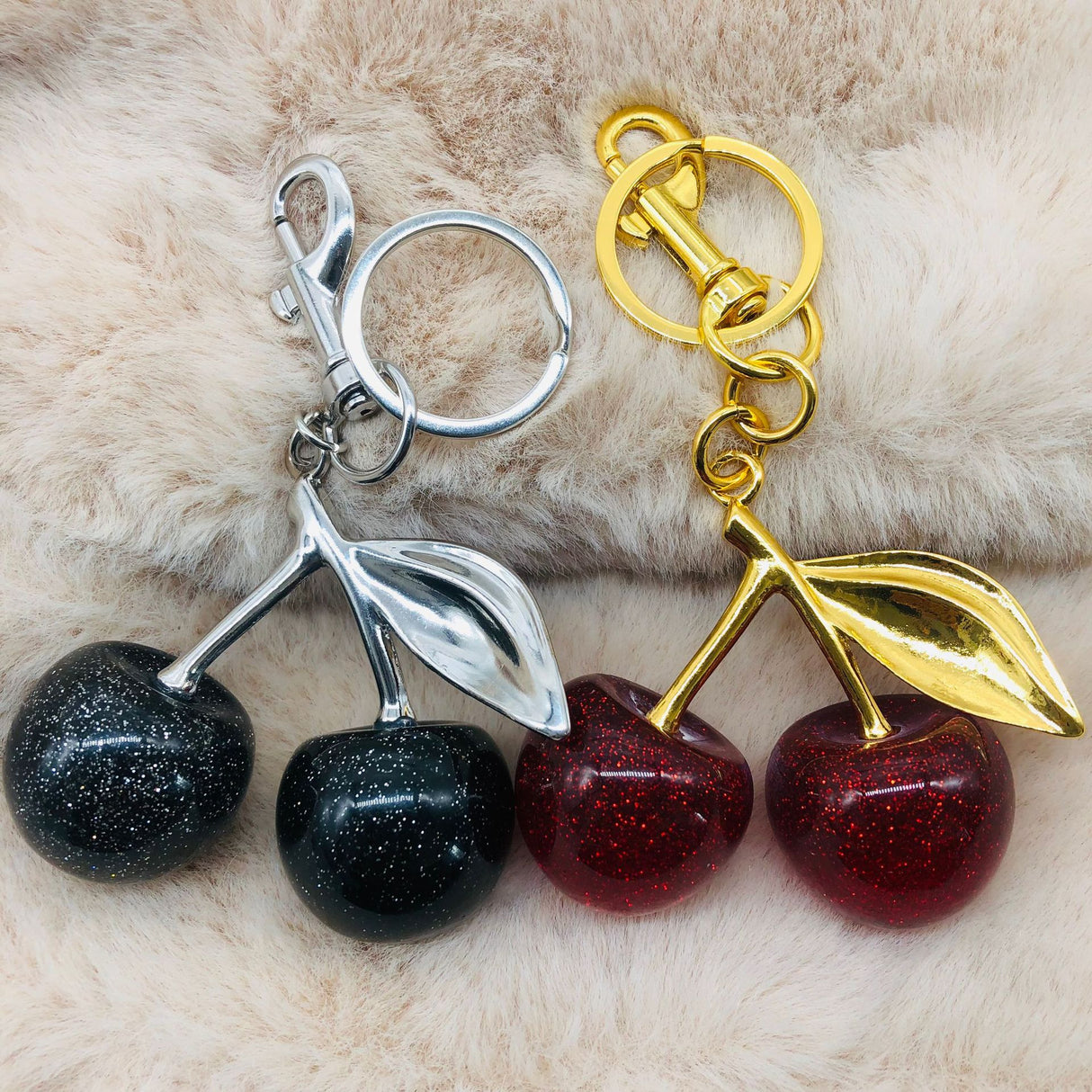 Cherry car keychain high-end women's bag pendant backpack pendant Christmas Halloween - V.I.P Digital Presence