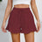 Women's cotton and linen shorts with ruffled edges and drawstring casual pants for women - V.I.P Digital Presence