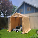 7x12ft Outdoor Portable Gazebo Storage Shelter Shed with 2 Roll up Zipper Doors & Vents Carport - V.I.P Digital Presence