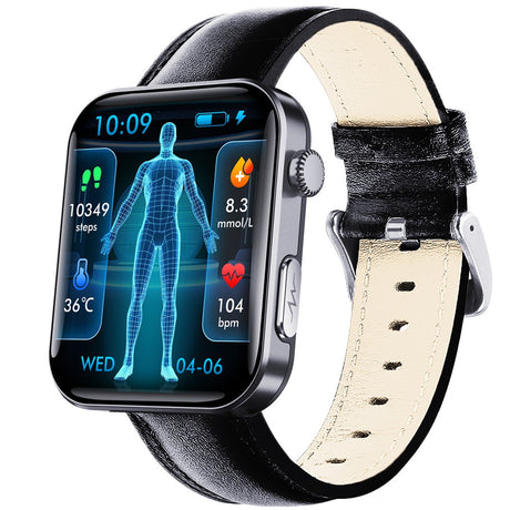 F300 smartwatch ECG electrocardiogram monitoring SOS fall alarm blood glucose and blood pressure watch HRV report - V.I.P Digital Presence