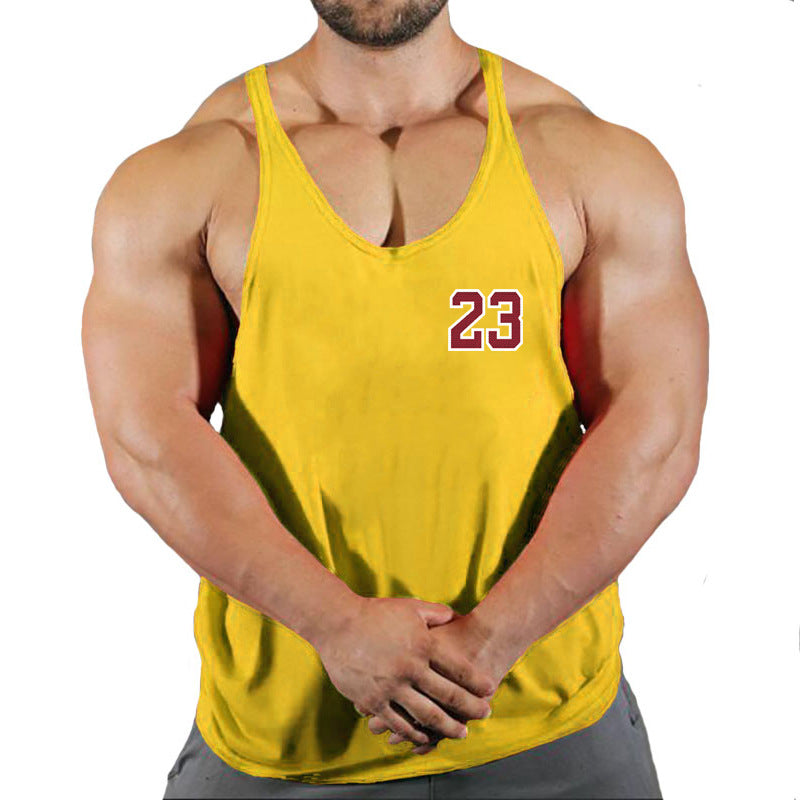 Sportswear vest men's round neck men's cotton vest loose shoulder sleeveless basketball suit - V.I.P Digital Presence