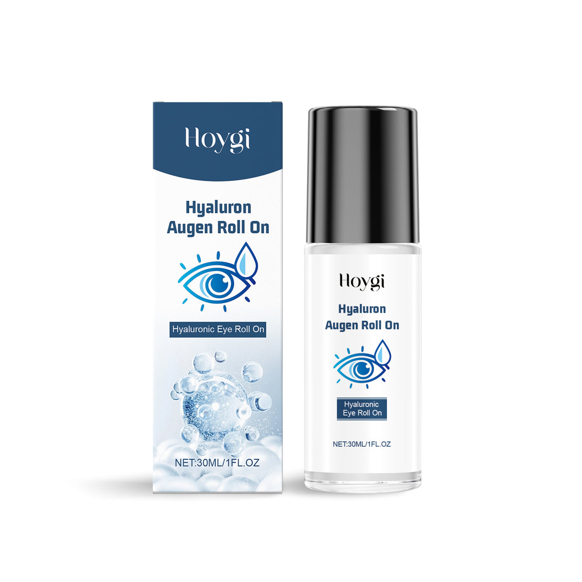 Bola de ácido hialurónico para ojos, cuidado suave, reafirmante, hidratante y reparadora de la piel del contorno de ojos.