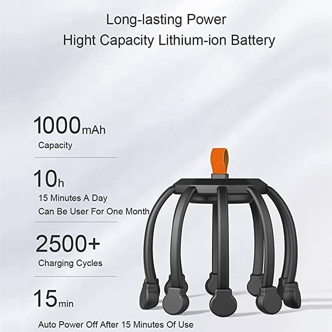 New arrival vibrating head massage 360 degree head massager 10-Motor electric scalp massager - V.I.P Digital Presence