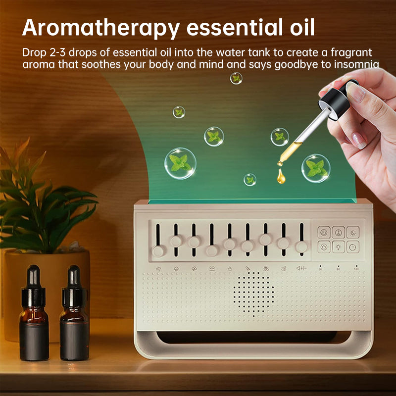Haut-parleur Bluetooth Portable à bruit blanc, aide au sommeil, veilleuse, humidificateur, Machine tout-en-un, 8 Goup, son natur - V.I.P Digital Presence