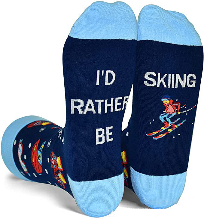 English Letters Socks Outdoor Camping Fishing Mountain Climbing Ski Sports Tube Socks - V.I.P Digital Presence
