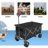 Collapsible Folding Wagon Push Pull Foldable Beach Wagon Cart - V.I.P Digital Presence