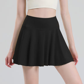 Tennis skirt women's yoga white badminton pleated skirt quick drying anti glare half skirt - V.I.P Digital Presence