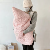 Manta de invierno para cochecito, manta cálida de forro polar para bebé, accesorio para envolver a recién nacidos, capa acolchada resistente al viento, funda de edredón con correa