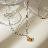Stainless Steel Heart Pendant Necklace - V.I.P Digital Presence