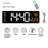 Wall Clock Digital Large LED Wall Mounted Remote Remote Control Date Week Temperature Clock Dual Alarms Gym Big Wall Clock - V.I.P Digital Presence