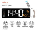 Wall Clock Digital Large LED Wall Mounted Remote Remote Control Date Week Temperature Clock Dual Alarms Gym Big Wall Clock - V.I.P Digital Presence