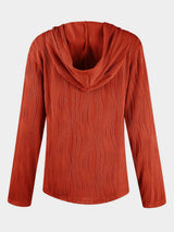 Textured Long Sleeve Hoodie - V.I.P Digital Presence