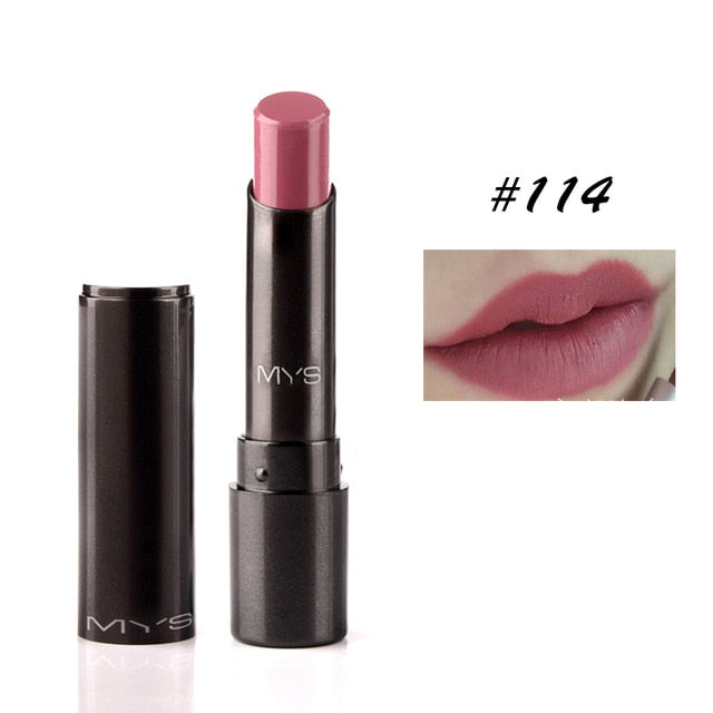 MYS Brand Beauty Matte Lipstick Long Lasting Tint Lips Cosmetics Lipgloss Maquiagem Makeup Red Batom - V.I.P Digital Presence