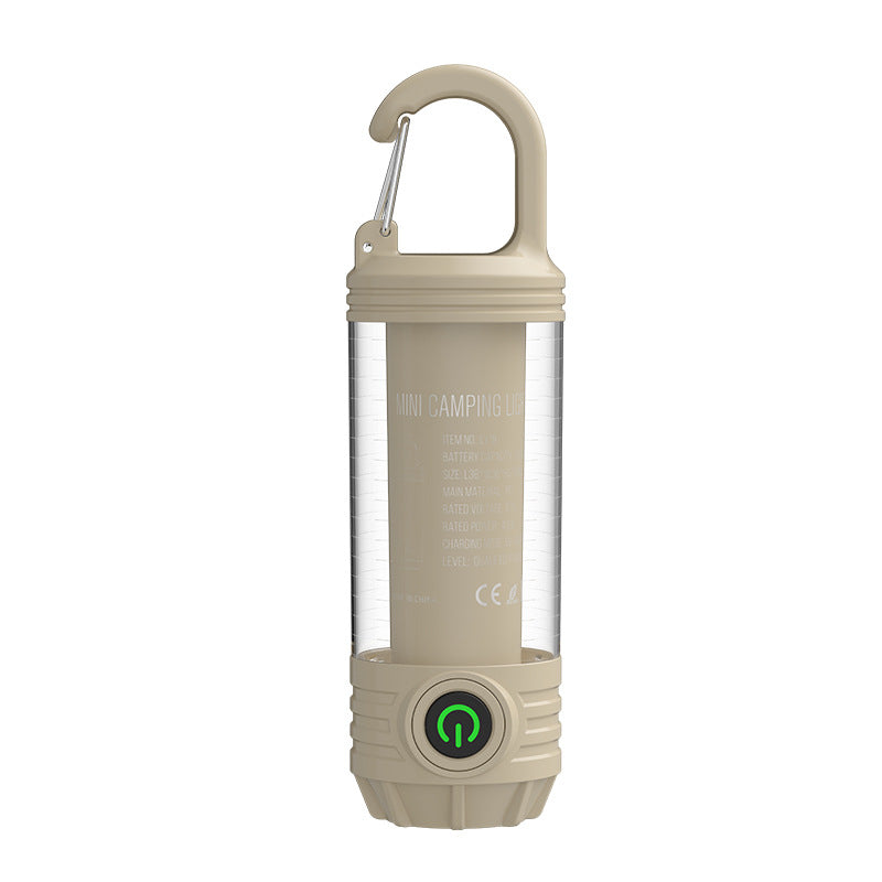 Multi functional outdoor camping light, portable strong light flashlight, rechargeable mini retro camping atmosphere light - V.I.P Digital Presence