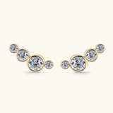 Moissanite 925 Sterling Silver Stud Earrings - V.I.P Digital Presence
