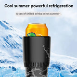 2 In1 Car Heating Cooling Cup 12V Smart Car Cup Holder Digital Temperature Display Drink Cup Warmer Cooler Mini Car Refrigerator - V.I.P Digital Presence