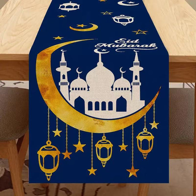 Printed Moon Castle House Tablecloth Home Decoration Party Festival Atmosphere Table Flag - V.I.P Digital Presence