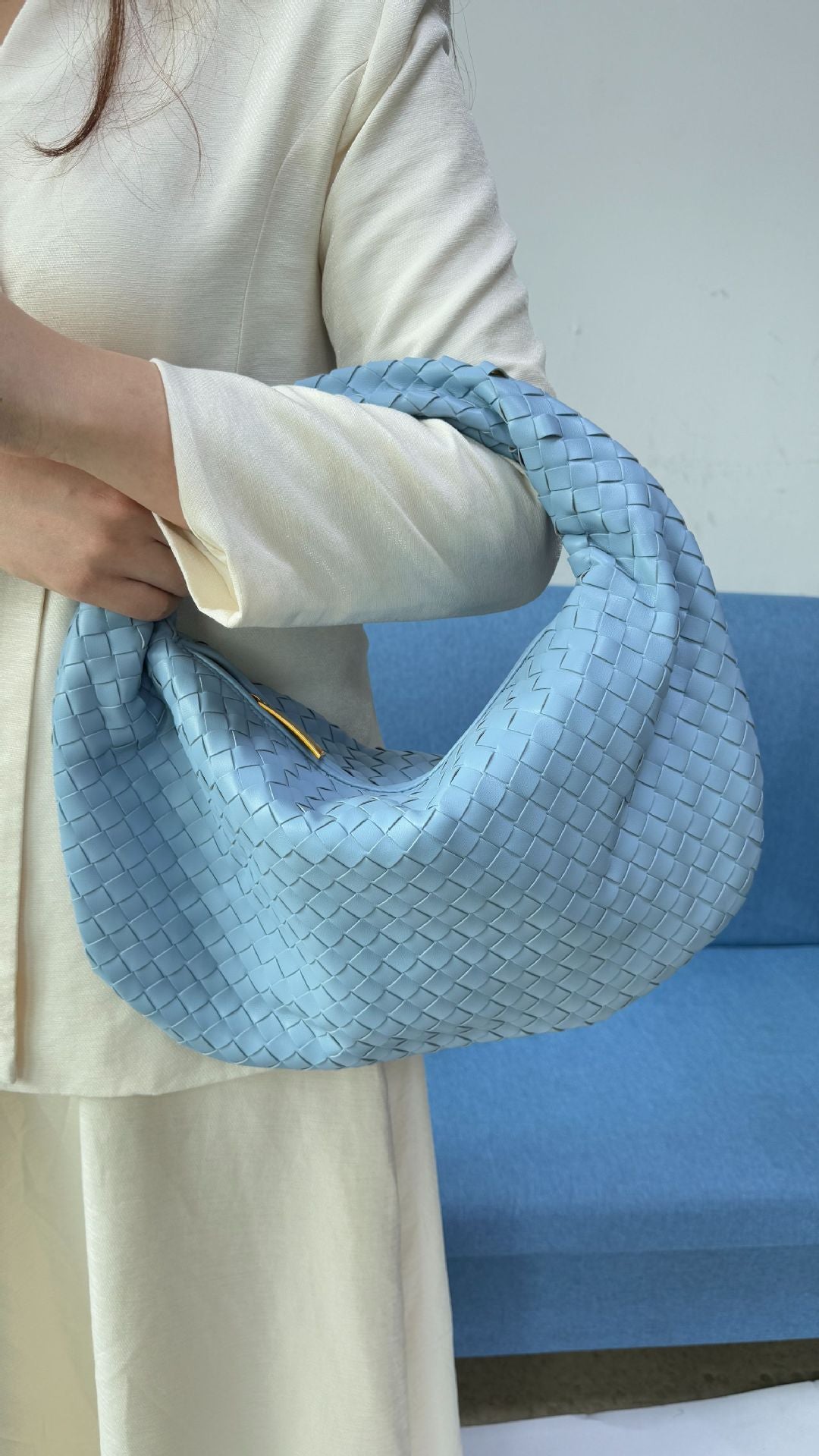 Large size women's woven bag large capacity hand-held armpit bag women's bag - V.I.P Digital Presence
