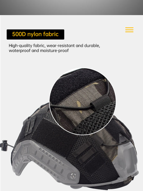 Tactical Multicam Helmet Cover for for Ops-Core FAST PJ Helmet Paintball Wargame Gear CS FAST Helmet Cover - V.I.P Digital Presence