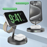 Zinc alloy magnetic bracket magnetic three in one wireless charger suitable for Apple magnetic fast charging - V.I.P Digital Presence