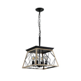 4-Light Farmhouse Chandeliers For Dining Room (No Bulbs) - V.I.P Digital Presence