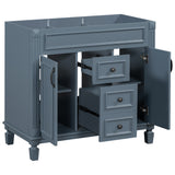 36'' Bathroom Vanity without Top Sink Cabinet only Modern Bathroom Storage Cabinet with 2 Soft Closing Doors and 2 Drawers - V.I.P Digital Presence