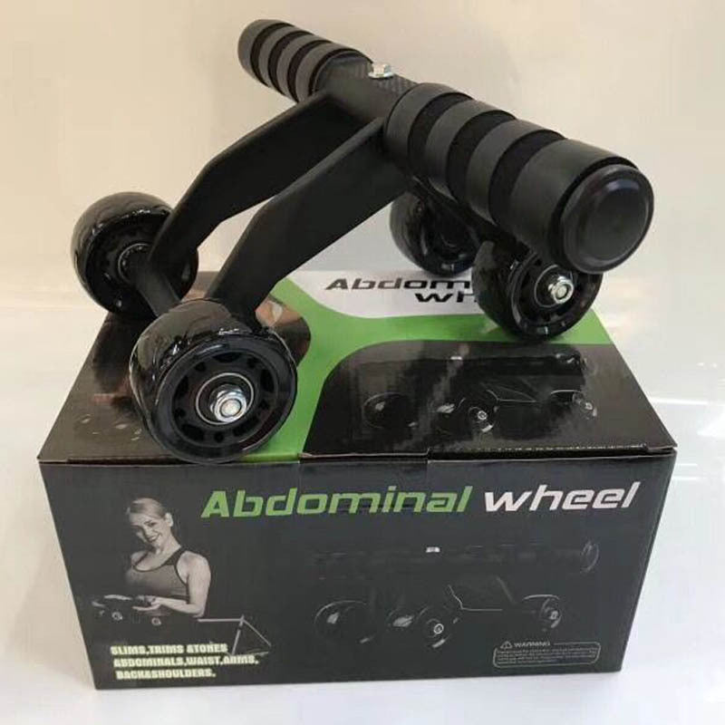 New Design Foldable Abs Plastic Abdominal 4 Wheel Exercise Wheel Abdominal Set Kit Gym Equipment - V.I.P Digital Presence