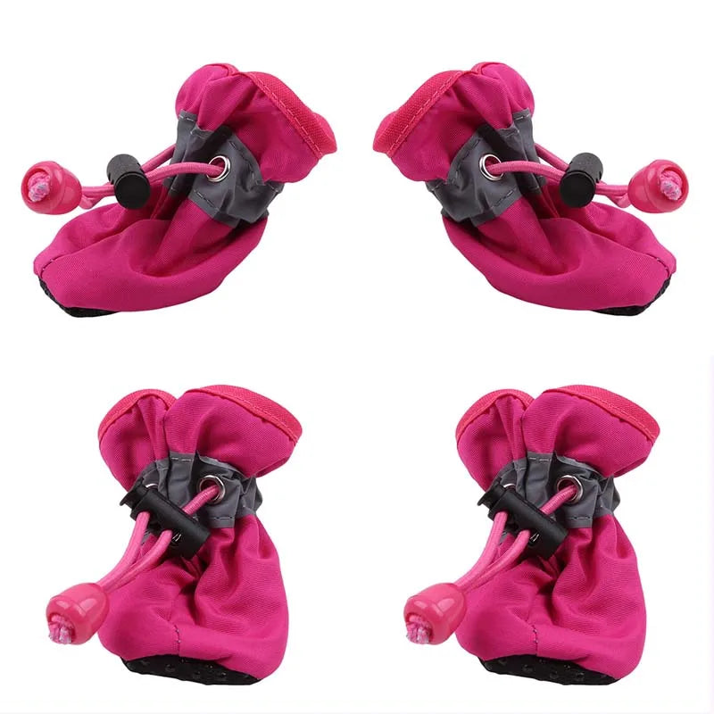 New 4pcs Pet Dog Shoes Anti-slip Rain Snow Boot Thick Warm For  Small Cats Dogs Puppy Dog Socks Booties - V.I.P Digital Presence