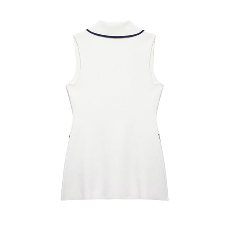 Summer New  Style Women's Fashion Temperament Sleeveless Trim Knit Tank Top - V.I.P Digital Presence