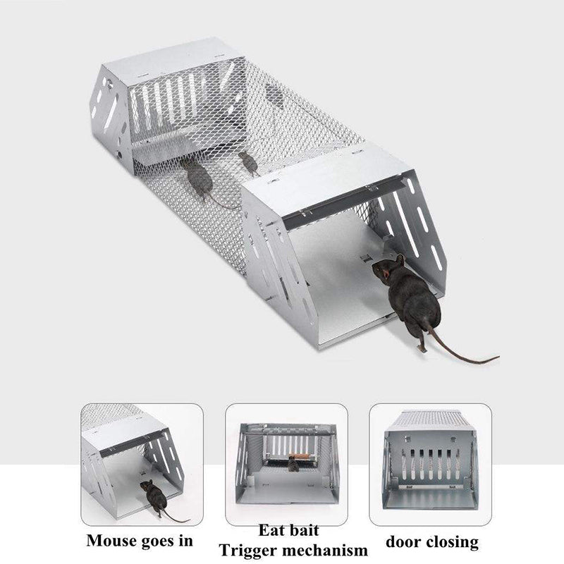 Humane Rat Trap, Chipmunk Rodent Trap That Work for Indoor and Outdoor Small Animal - Mouse Voles Hamsters Live Cage - V.I.P Digital Presence