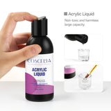 COSCELIA New 120g White Powder Transparent Crystal Powder 150ML Crystal Liquid Nail Shop Nail Tool Set - V.I.P Digital Presence