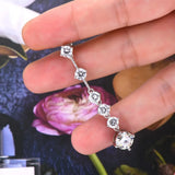 4 Carat Moissanite 925 Sterling Silver Earrings - V.I.P Digital Presence