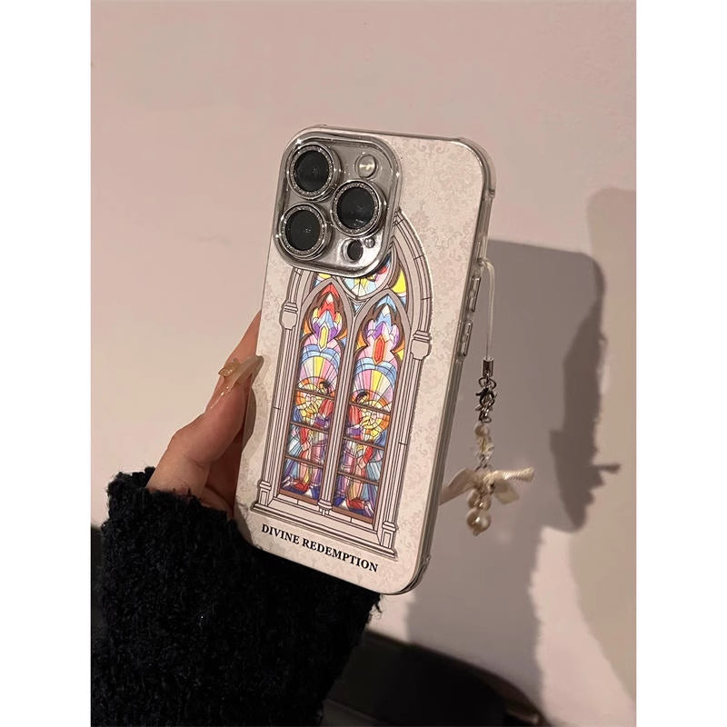 A niche Van Gogh art window glitter lens film double-layer shell Apple phone case · Van Gogh art window - single shell - V.I.P Digital Presence