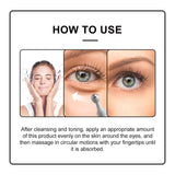Crema de ojos Eye Roller con bolas de masaje para reducir líneas finas, bolsas, hinchazón y ojeras.