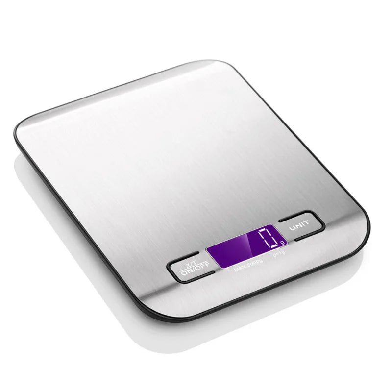 5/10KG Digital Kitchen Scale Stainless Steel Portable Kitchen Food Scale LED Display Electronic Jewelry Baking Weight Scales - V.I.P Digital Presence