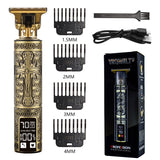 T9 Hairdresser With LCD Display Electric Hair Clipper Household Large Screen Digital Display Electric Hair Clipper Carving Oil Head Shaver Hair Clipper - V.I.P Digital Presence