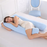 Almohada de embarazo, ropa de cama, almohada de cuerpo entero para embarazadas, cómoda almohada en forma de U, almohadas largas de apoyo para dormir de lado