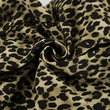 American retro leopard print casual pants with high waist design niche fashion loose and wide leg pants - V.I.P Digital Presence