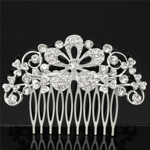 Wedding Dress Accessories Bridal Accessories Wedding Bridal Accessories Alloy Rhinestone Hair Combs Bridal Tiara - V.I.P Digital Presence