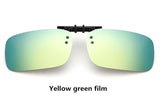 Cool Polarized Mirrored UV400 Lens Clips On Sunglasses Driving Night Vision Lens Sun Glasses Male Anti-UVA For Men Women - V.I.P Digital Presence