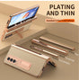 Samsung Fold3 phone case folding with pen slot pen pen pen plain leather protective case FOLD2 all inclusive anti fall suitable - V.I.P Digital Presence