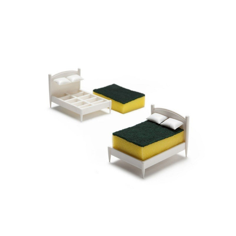 Creative cleaning cloth sponge storage small bed design cleaning cloth storage rack kitchen drainage storage rack - V.I.P Digital Presence