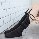 Lolita Cross-tie Over-knee Socks Sexy Long Tube Jk Uniform Calf Socks Female Japanese Middle and High Tube Stockings Cute Woman - V.I.P Digital Presence