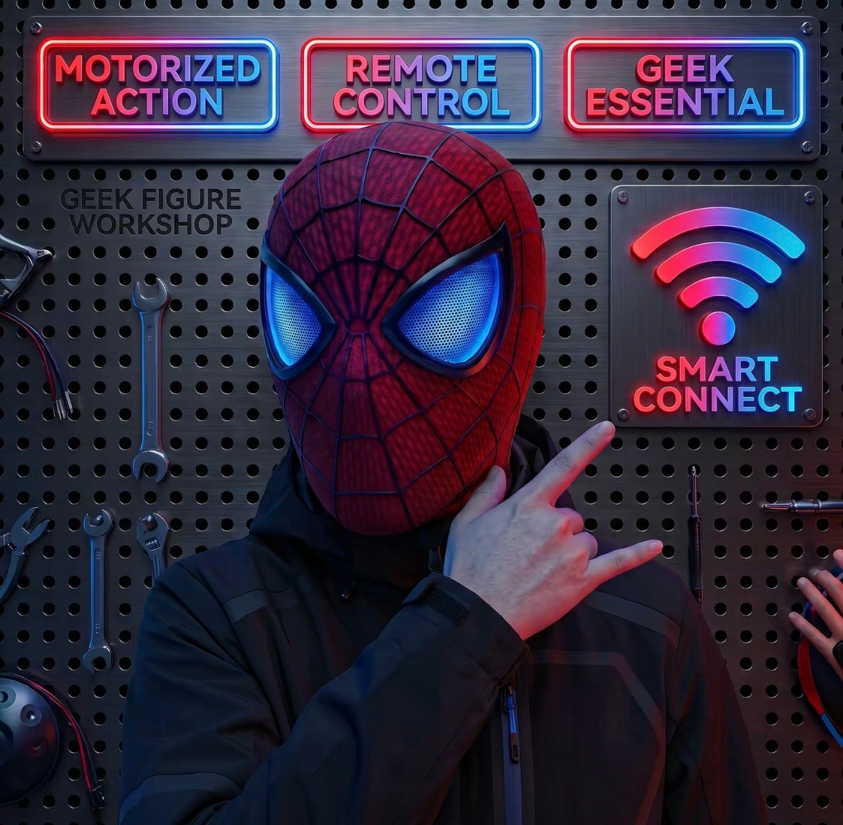 GlowHero LED Cosplay Mask