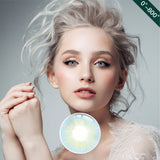 1Pair FDA Certificate Eyes Beautiful Pupil Colorful Girl Cosplay Contact Lenses  PHALAENOPSIS BLUE - V.I.P Digital Presence