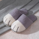 Winter House Warm Fur Slipers For Women Cute Cat paw Designer Bedroom Warm Plush Shoes Non-slip Indoor Women Furry Slippers - V.I.P Digital Presence